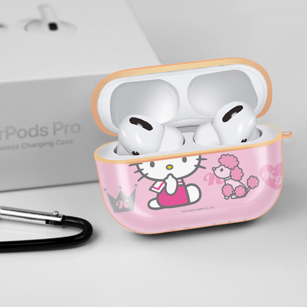 Hello Kitty ハローキティ 【AirPods Pro用】ハードシェル保護ケース｜耐衝撃・防指紋・カラビナ付き商品仕様