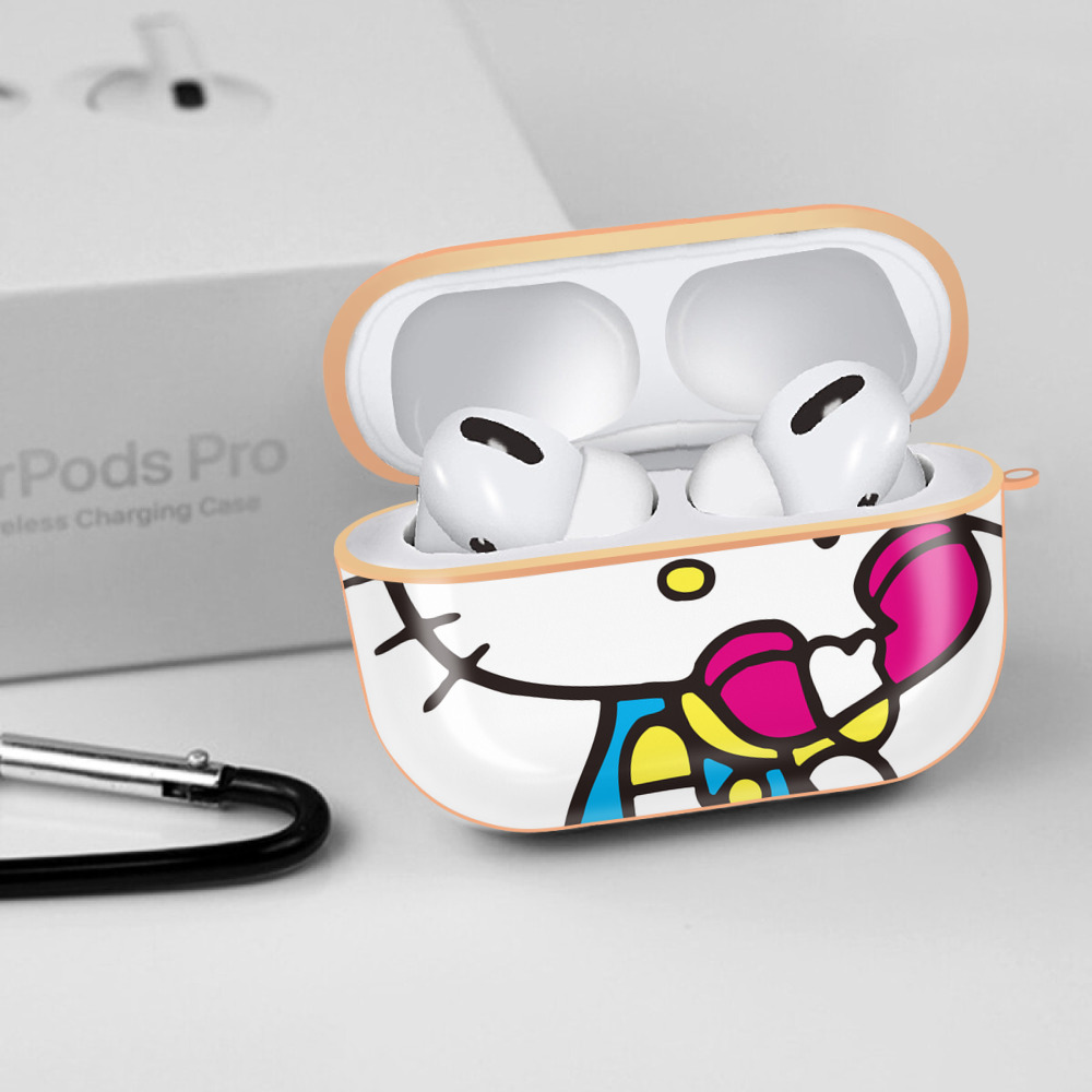 Hello Kitty ハローキティ 【AirPods Pro用】ハードシェル保護ケース｜耐衝撃・防指紋・カラビナ付き商品仕様