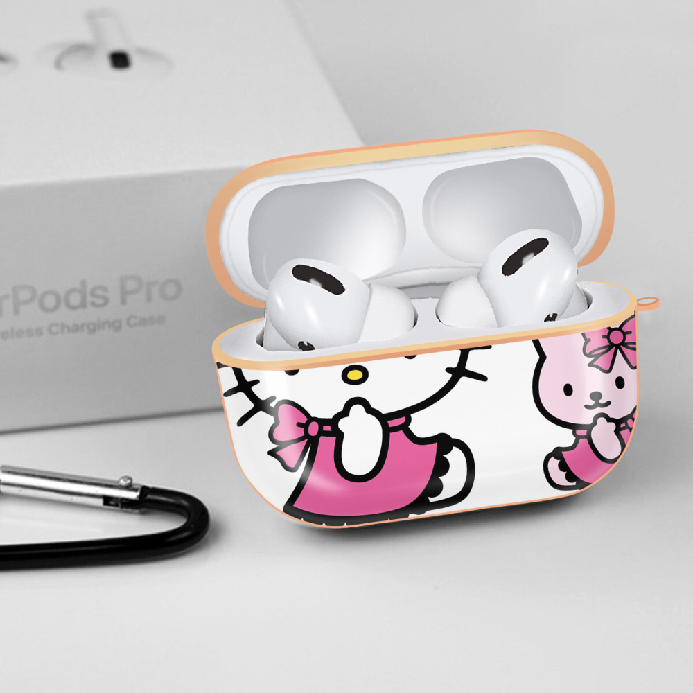 Hello Kitty ハローキティ 【AirPods Pro用】ハードシェル保護ケース｜耐衝撃・防指紋・カラビナ付き商品仕様