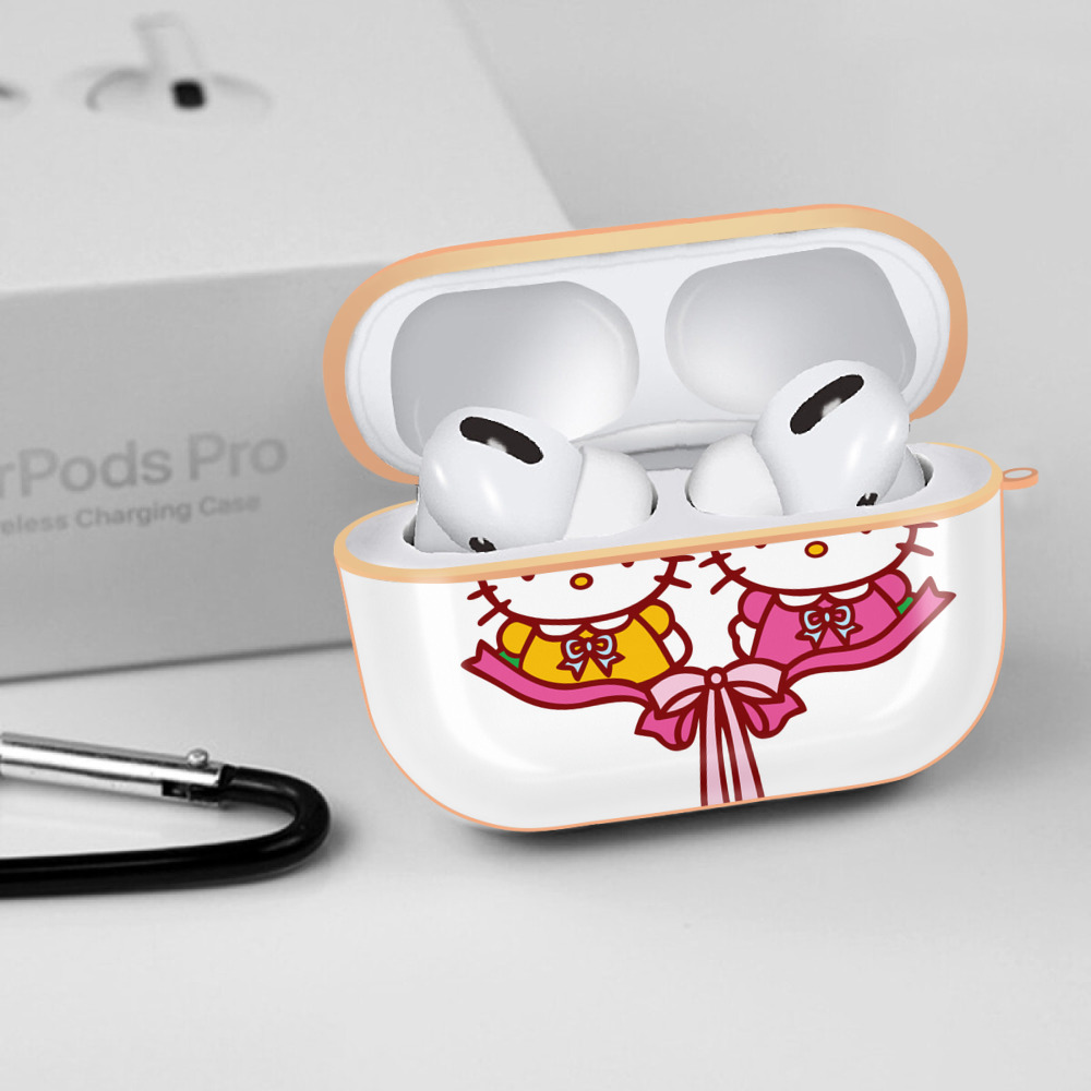 Hello Kitty ハローキティ 【AirPods Pro用】ハードシェル保護ケース｜耐衝撃・防指紋・カラビナ付き商品仕様