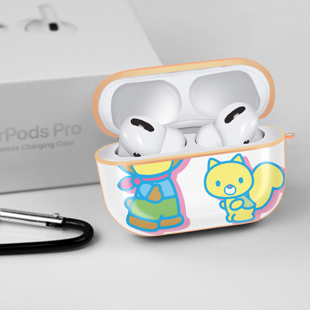 Hello Kitty ハローキティ 【AirPods Pro用】ハードシェル保護ケース｜耐衝撃・防指紋・カラビナ付き商品仕様