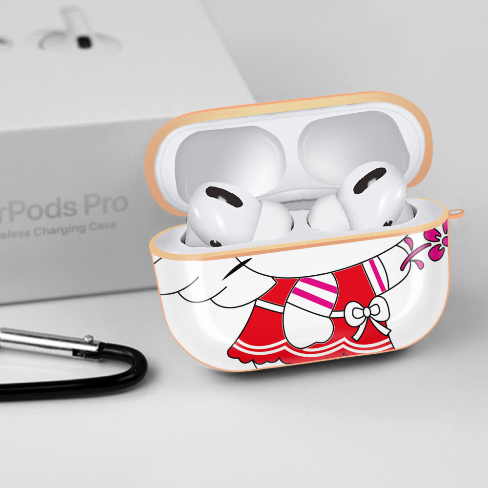 Hello Kitty ハローキティ 【AirPods Pro用】ハードシェル保護ケース｜耐衝撃・防指紋・カラビナ付き商品仕様