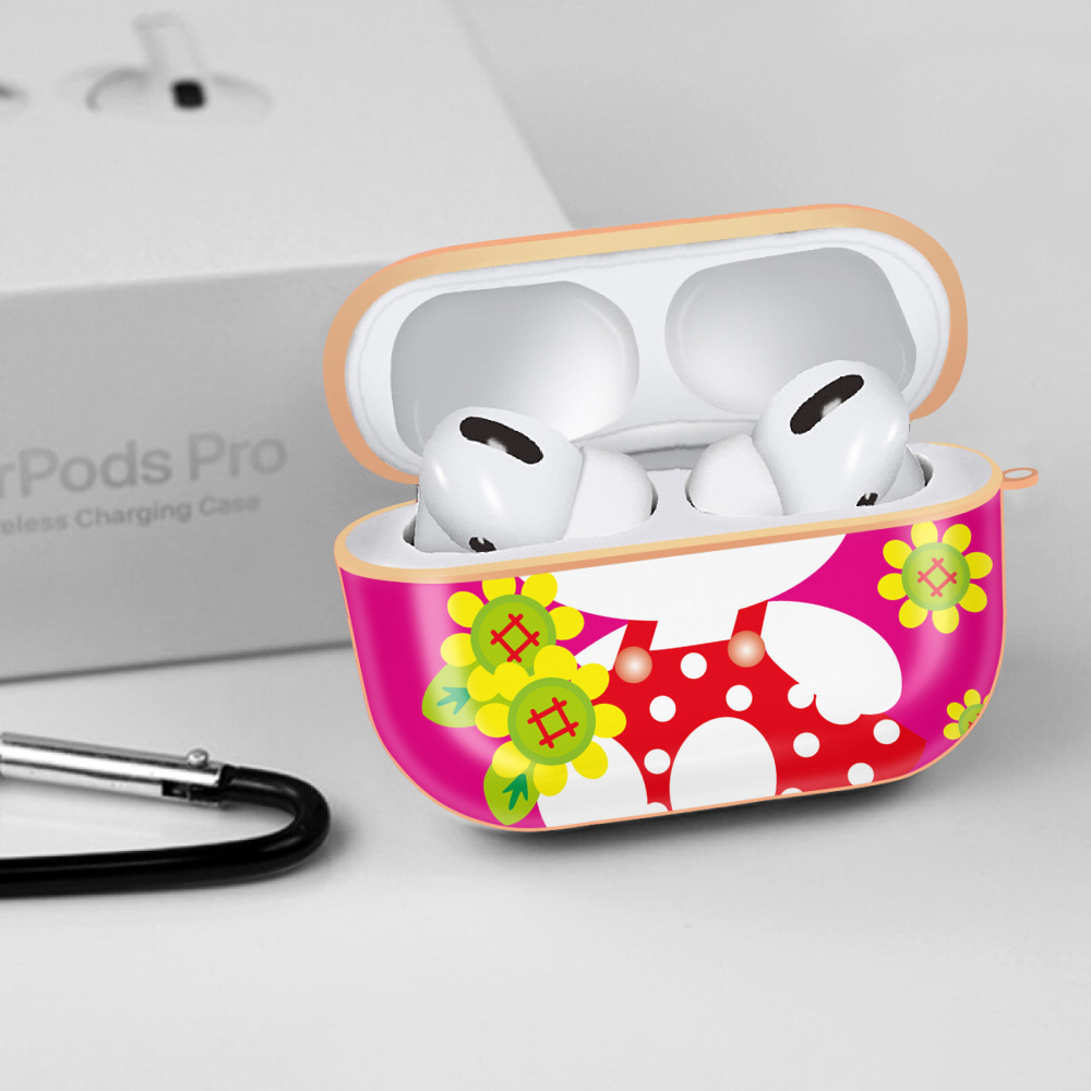 Hello Kitty ハローキティ 【AirPods Pro用】ハードシェル保護ケース｜耐衝撃・防指紋・カラビナ付き商品仕様