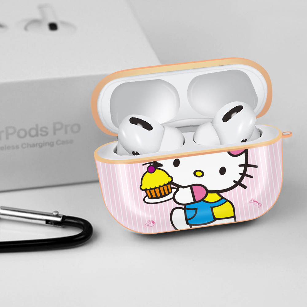 Hello Kitty ハローキティ 【AirPods Pro用】ハードシェル保護ケース｜耐衝撃・防指紋・カラビナ付き商品仕様