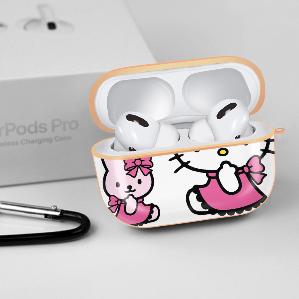 Hello Kitty ハローキティ 【AirPods Pro用】ハードシェル保護ケース｜耐衝撃・防指紋・カラビナ付き商品仕様