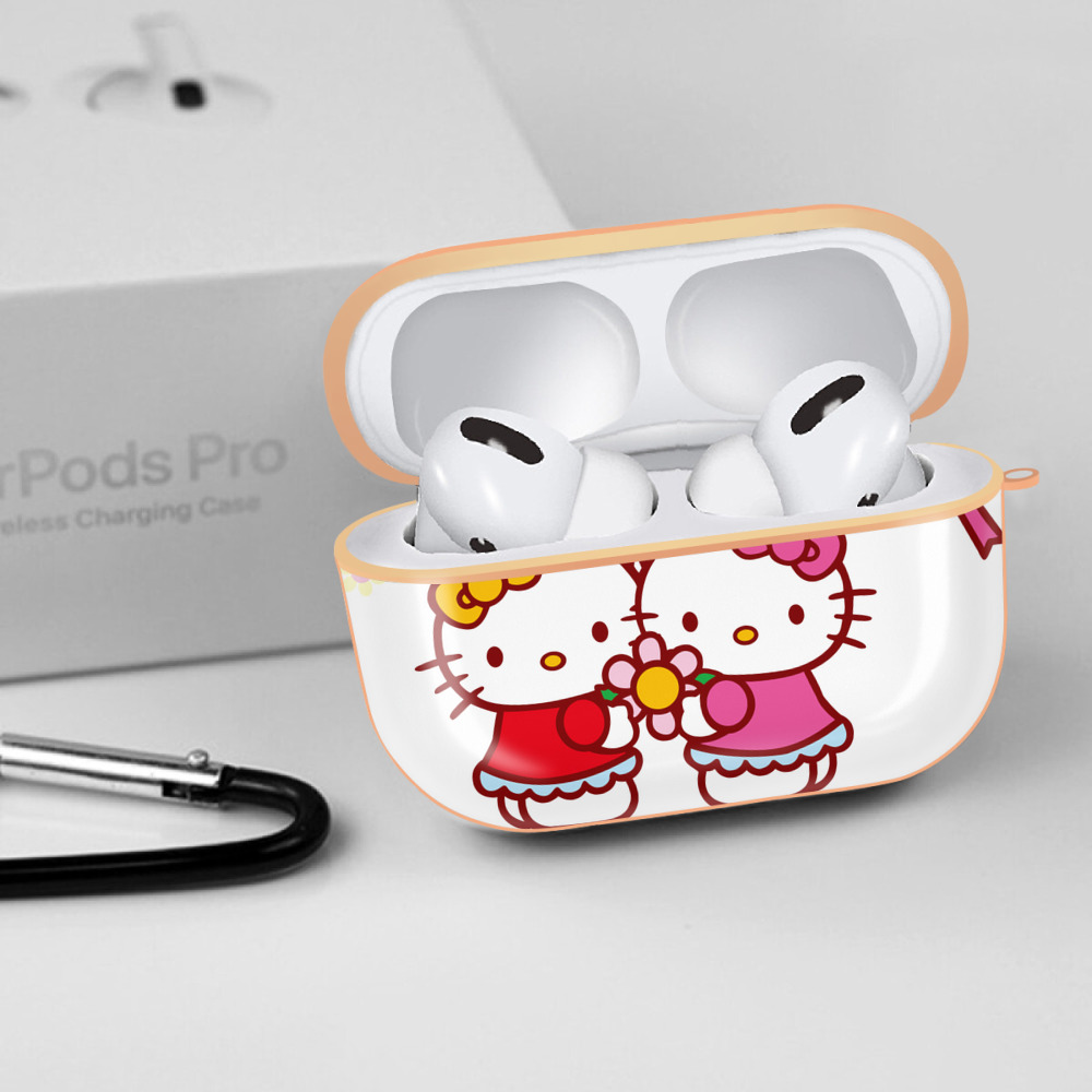 Hello Kitty ハローキティ 【AirPods Pro用】ハードシェル保護ケース｜耐衝撃・防指紋・カラビナ付き商品仕様