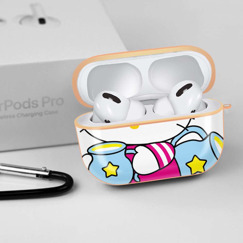 Hello Kitty ハローキティ 【AirPods Pro用】ハードシェル保護ケース｜耐衝撃・防指紋・カラビナ付き商品仕様