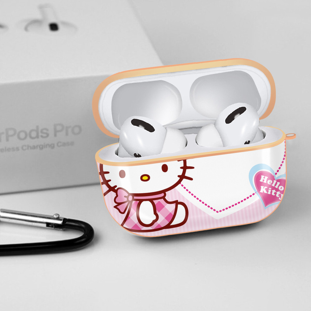 Hello Kitty ハローキティ 【AirPods Pro用】ハードシェル保護ケース｜耐衝撃・防指紋・カラビナ付き商品仕様