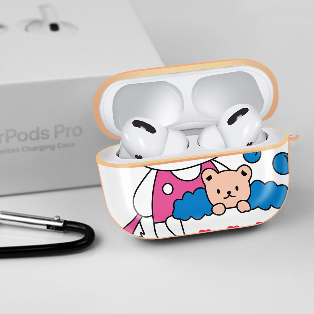 Hello Kitty ハローキティ 【AirPods Pro用】ハードシェル保護ケース｜耐衝撃・防指紋・カラビナ付き商品仕様