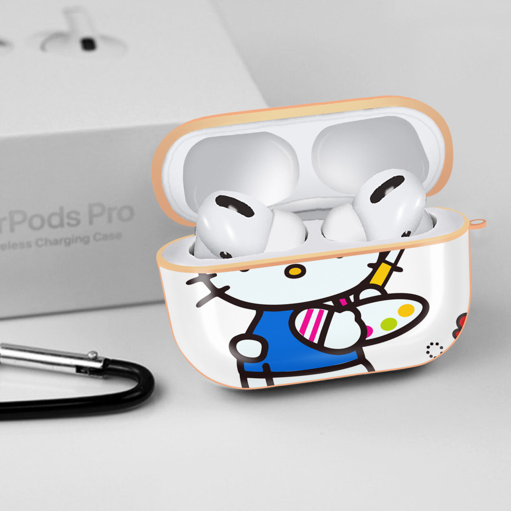 Hello Kitty ハローキティ 【AirPods Pro用】ハードシェル保護ケース｜耐衝撃・防指紋・カラビナ付き商品仕様