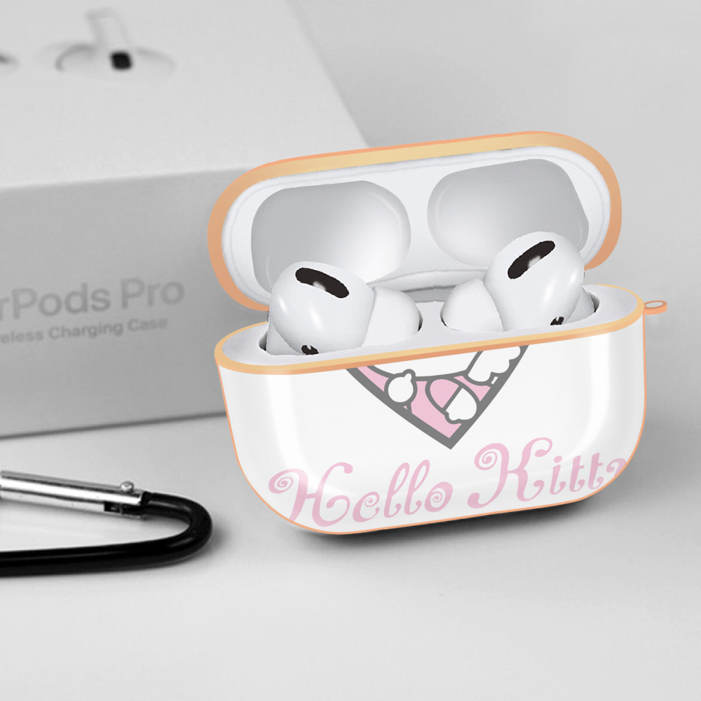 Hello Kitty ハローキティ 【AirPods Pro用】ハードシェル保護ケース｜耐衝撃・防指紋・カラビナ付き商品仕様