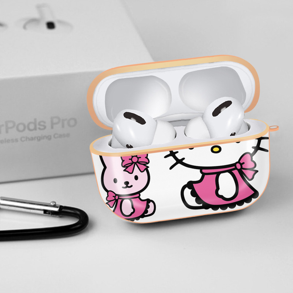 Hello Kitty ハローキティ 【AirPods Pro用】ハードシェル保護ケース｜耐衝撃・防指紋・カラビナ付き商品仕様