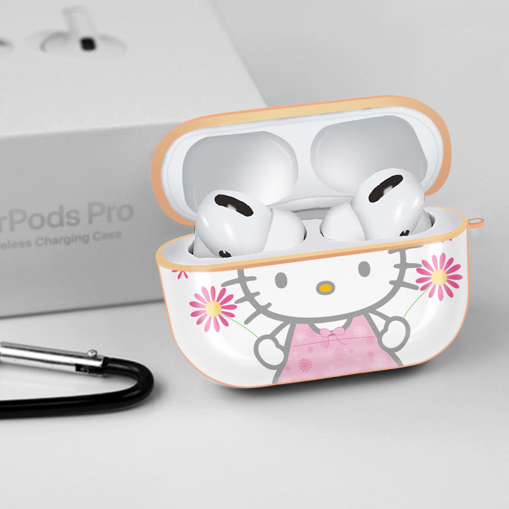 Hello Kitty ハローキティ 【AirPods Pro用】ハードシェル保護ケース｜耐衝撃・防指紋・カラビナ付き商品仕様