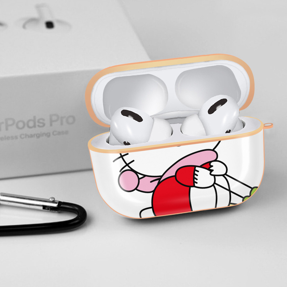 Hello Kitty ハローキティ 【AirPods Pro用】ハードシェル保護ケース｜耐衝撃・防指紋・カラビナ付き商品仕様