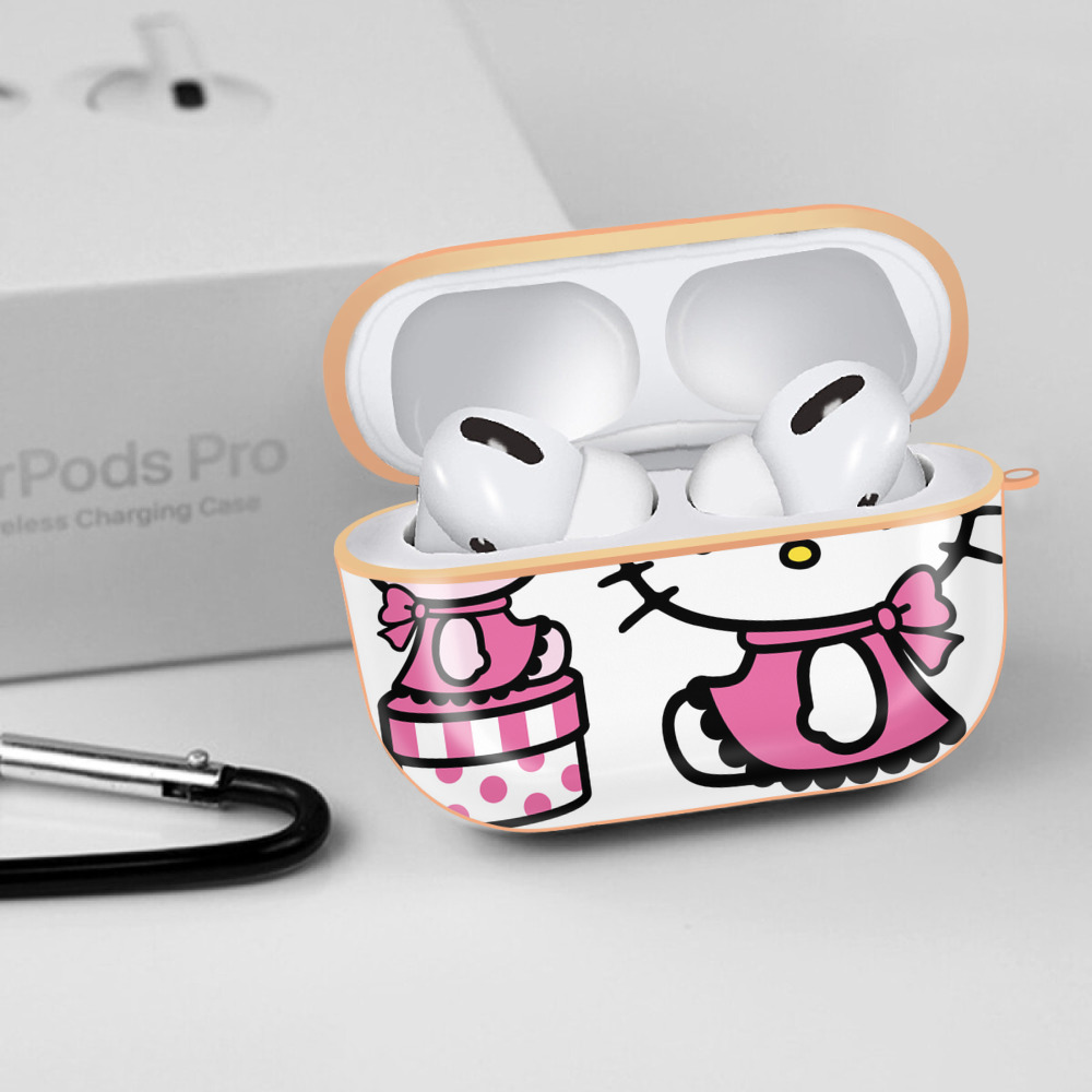 Hello Kitty ハローキティ 【AirPods Pro用】ハードシェル保護ケース｜耐衝撃・防指紋・カラビナ付き商品仕様
