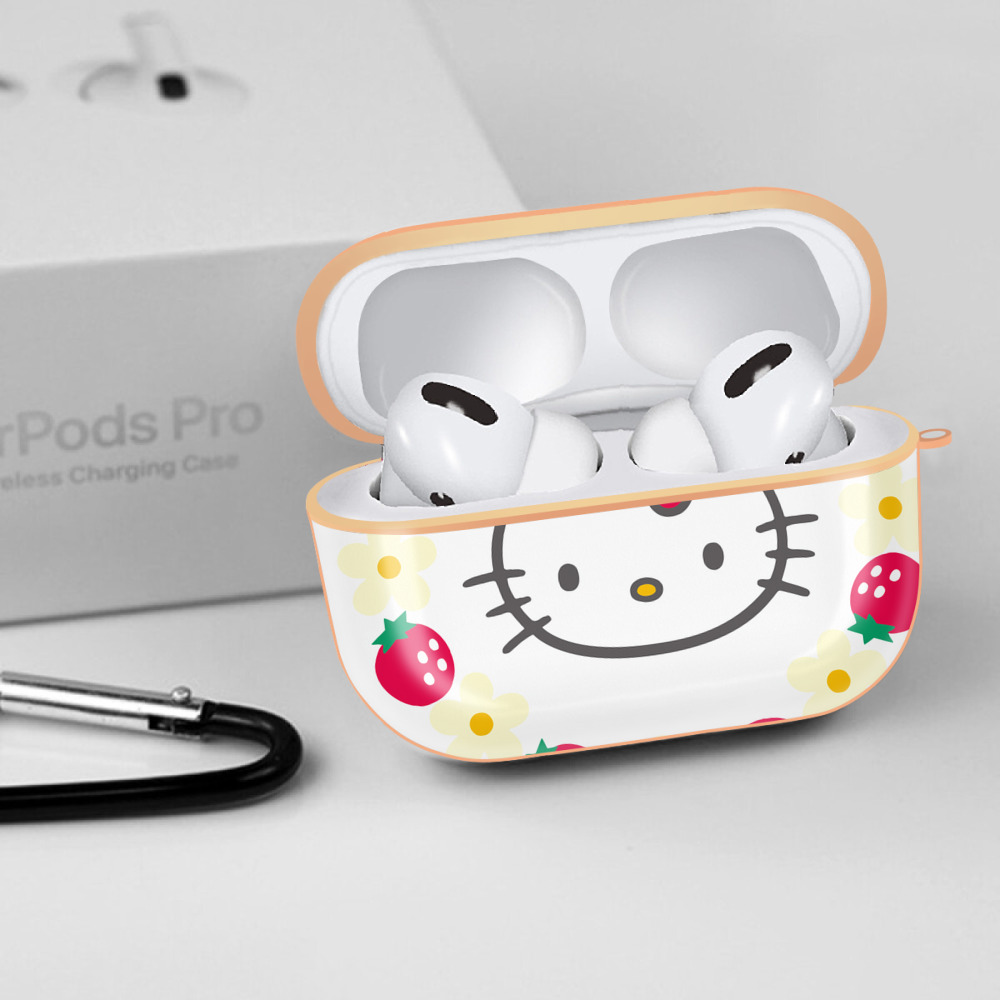 Hello Kitty ハローキティ 【AirPods Pro用】ハードシェル保護ケース｜耐衝撃・防指紋・カラビナ付き商品仕様