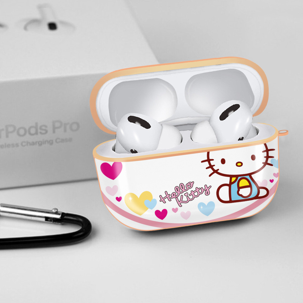 Hello Kitty ハローキティ 【AirPods Pro用】ハードシェル保護ケース｜耐衝撃・防指紋・カラビナ付き商品仕様