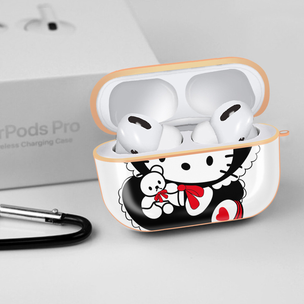 Hello Kitty ハローキティ 【AirPods Pro用】ハードシェル保護ケース｜耐衝撃・防指紋・カラビナ付き商品仕様