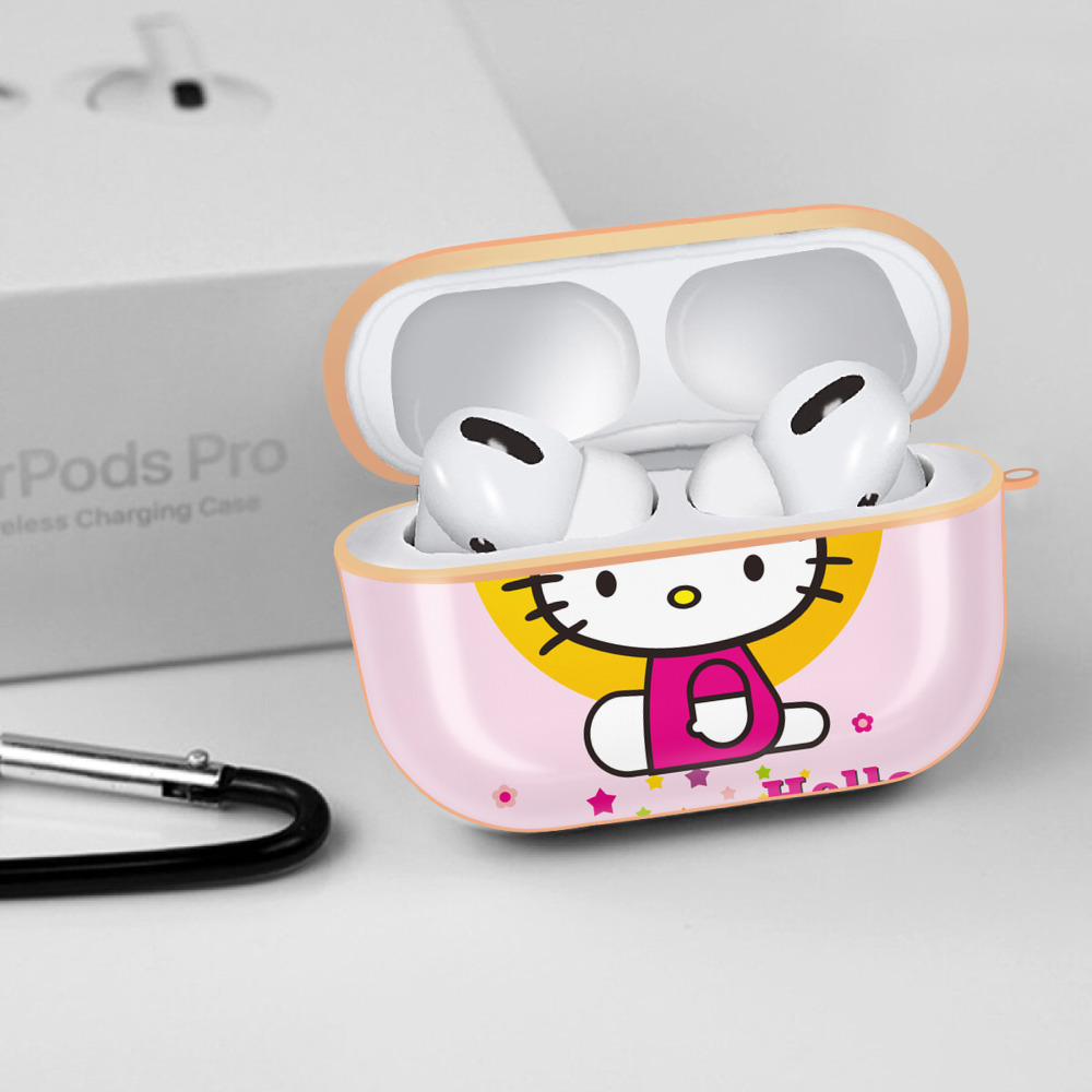 Hello Kitty ハローキティ 【AirPods Pro用】ハードシェル保護ケース｜耐衝撃・防指紋・カラビナ付き商品仕様