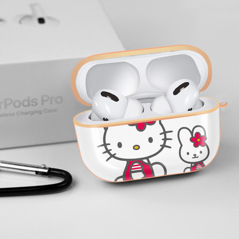 Hello Kitty ハローキティ 【AirPods Pro用】ハードシェル保護ケース｜耐衝撃・防指紋・カラビナ付き商品仕様