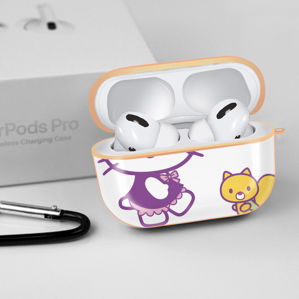 Hello Kitty ハローキティ 【AirPods Pro用】ハードシェル保護ケース｜耐衝撃・防指紋・カラビナ付き商品仕様