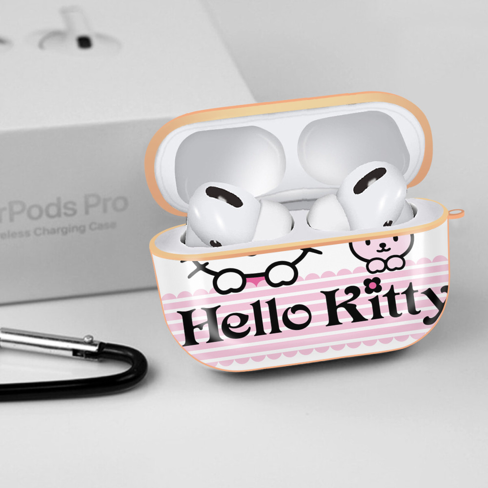 Hello Kitty ハローキティ 【AirPods Pro用】ハードシェル保護ケース｜耐衝撃・防指紋・カラビナ付き商品仕様