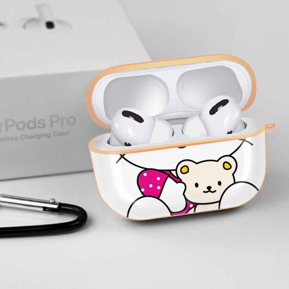 Hello Kitty ハローキティ 【AirPods Pro用】ハードシェル保護ケース｜耐衝撃・防指紋・カラビナ付き商品仕様