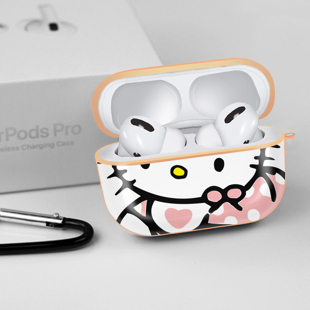 Hello Kitty ハローキティ 【AirPods Pro用】ハードシェル保護ケース｜耐衝撃・防指紋・カラビナ付き商品仕様