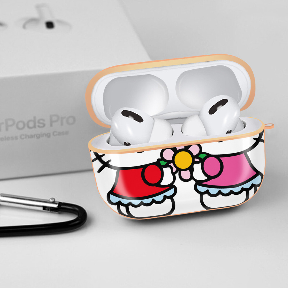 Hello Kitty ハローキティ 【AirPods Pro用】ハードシェル保護ケース｜耐衝撃・防指紋・カラビナ付き商品仕様