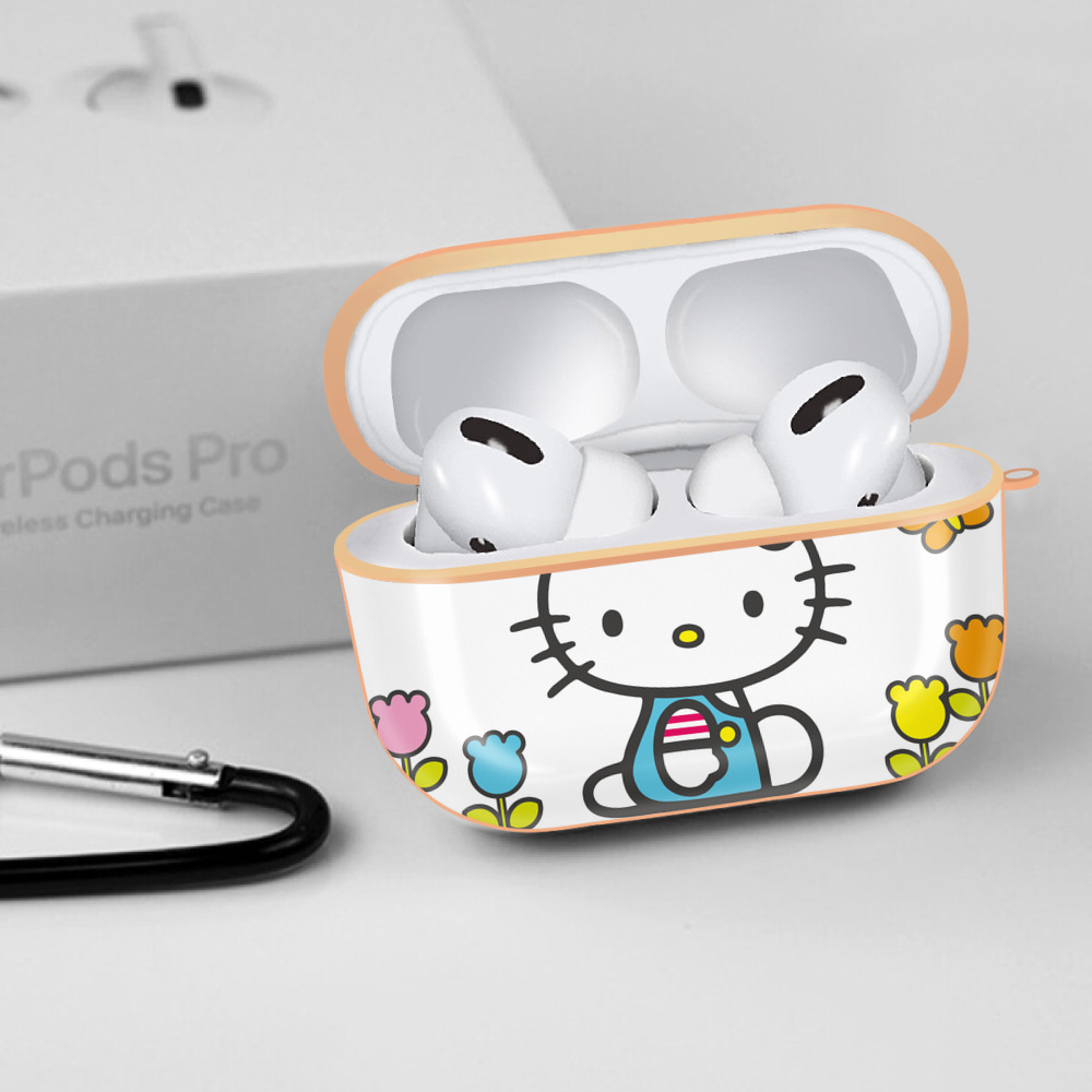Hello Kitty ハローキティ 【AirPods Pro用】ハードシェル保護ケース｜耐衝撃・防指紋・カラビナ付き商品仕様