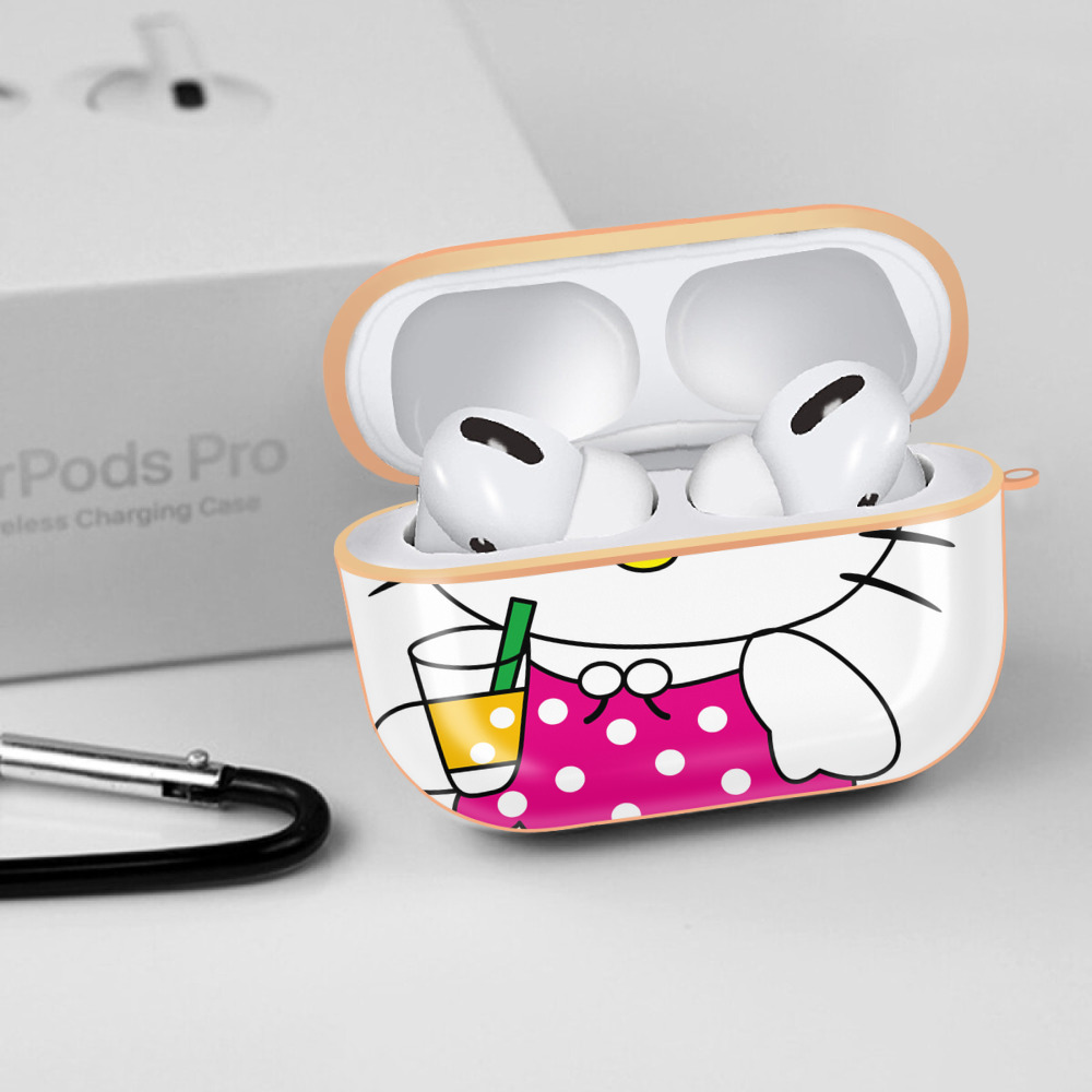 Hello Kitty ハローキティ 【AirPods Pro用】ハードシェル保護ケース｜耐衝撃・防指紋・カラビナ付き商品仕様
