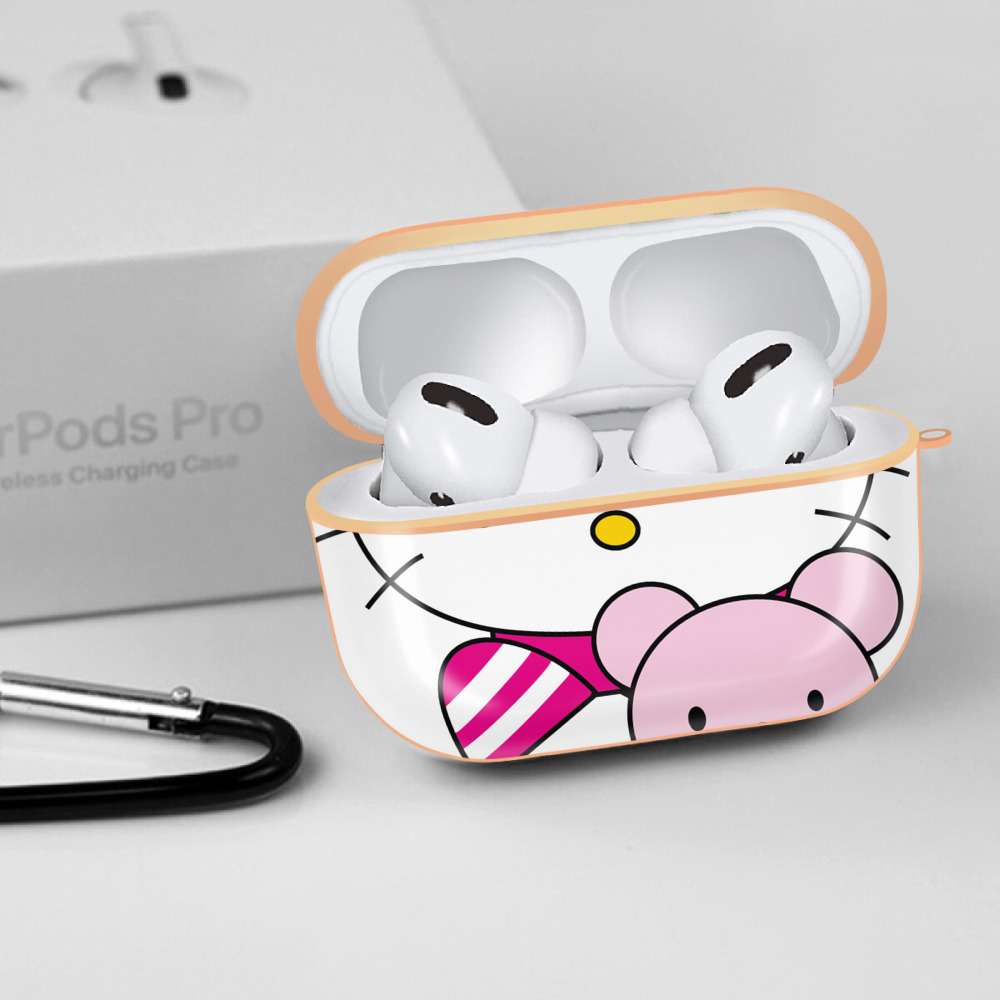 Hello Kitty ハローキティ 【AirPods Pro用】ハードシェル保護ケース｜耐衝撃・防指紋・カラビナ付き商品仕様