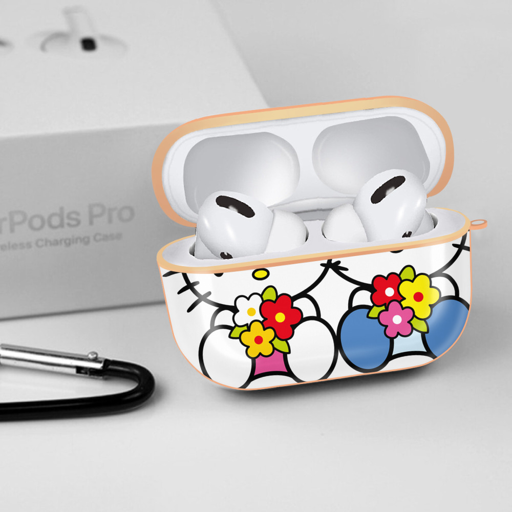 Hello Kitty ハローキティ 【AirPods Pro用】ハードシェル保護ケース｜耐衝撃・防指紋・カラビナ付き商品仕様