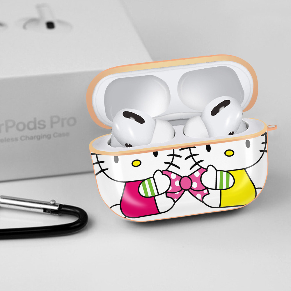 Hello Kitty ハローキティ 【AirPods Pro用】ハードシェル保護ケース｜耐衝撃・防指紋・カラビナ付き商品仕様
