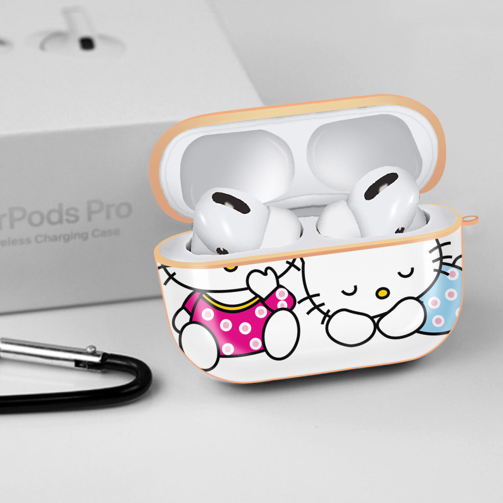 Hello Kitty ハローキティ 【AirPods Pro用】ハードシェル保護ケース｜耐衝撃・防指紋・カラビナ付き商品仕様