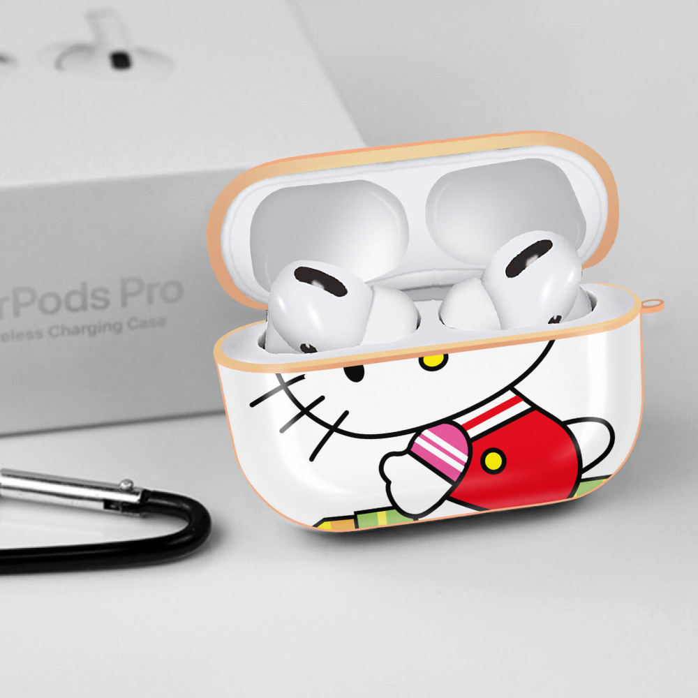 Hello Kitty ハローキティ 【AirPods Pro用】ハードシェル保護ケース｜耐衝撃・防指紋・カラビナ付き商品仕様