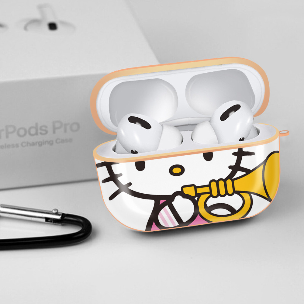 Hello Kitty ハローキティ 【AirPods Pro用】ハードシェル保護ケース｜耐衝撃・防指紋・カラビナ付き商品仕様