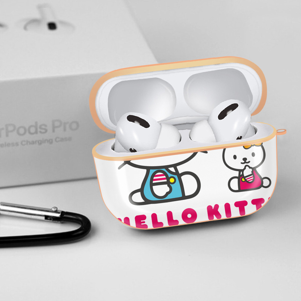 Hello Kitty ハローキティ 【AirPods Pro用】ハードシェル保護ケース｜耐衝撃・防指紋・カラビナ付き商品仕様