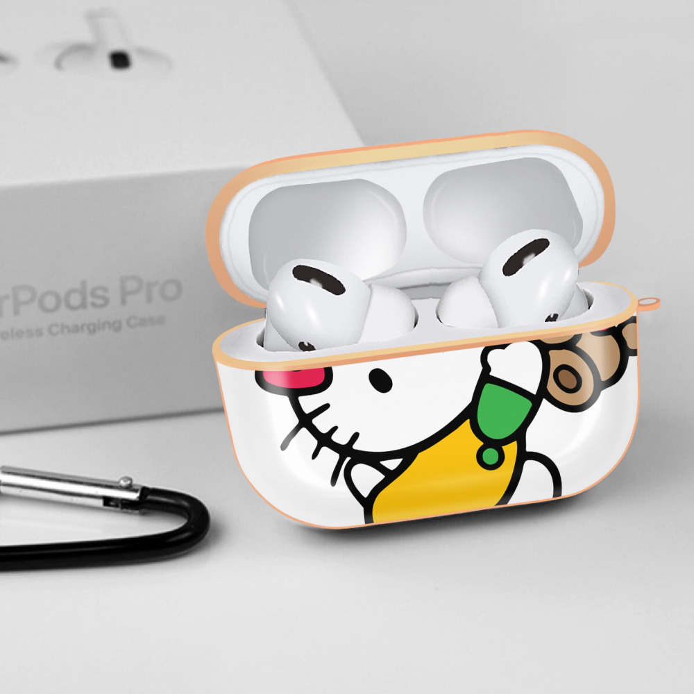 Hello Kitty ハローキティ 【AirPods Pro用】ハードシェル保護ケース｜耐衝撃・防指紋・カラビナ付き商品仕様