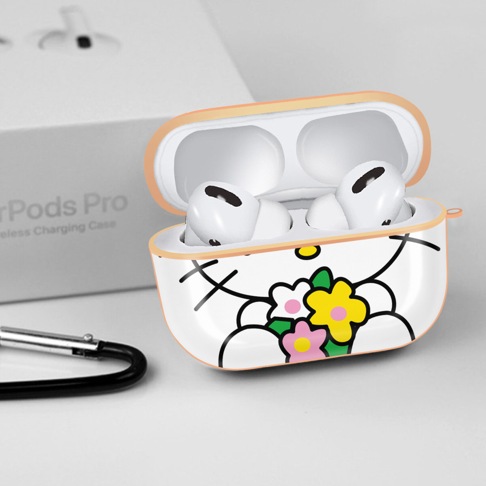 Hello Kitty ハローキティ 【AirPods Pro用】ハードシェル保護ケース｜耐衝撃・防指紋・カラビナ付き商品仕様