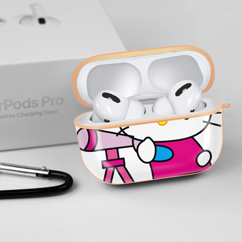 Hello Kitty ハローキティ 【AirPods Pro用】ハードシェル保護ケース｜耐衝撃・防指紋・カラビナ付き商品仕様