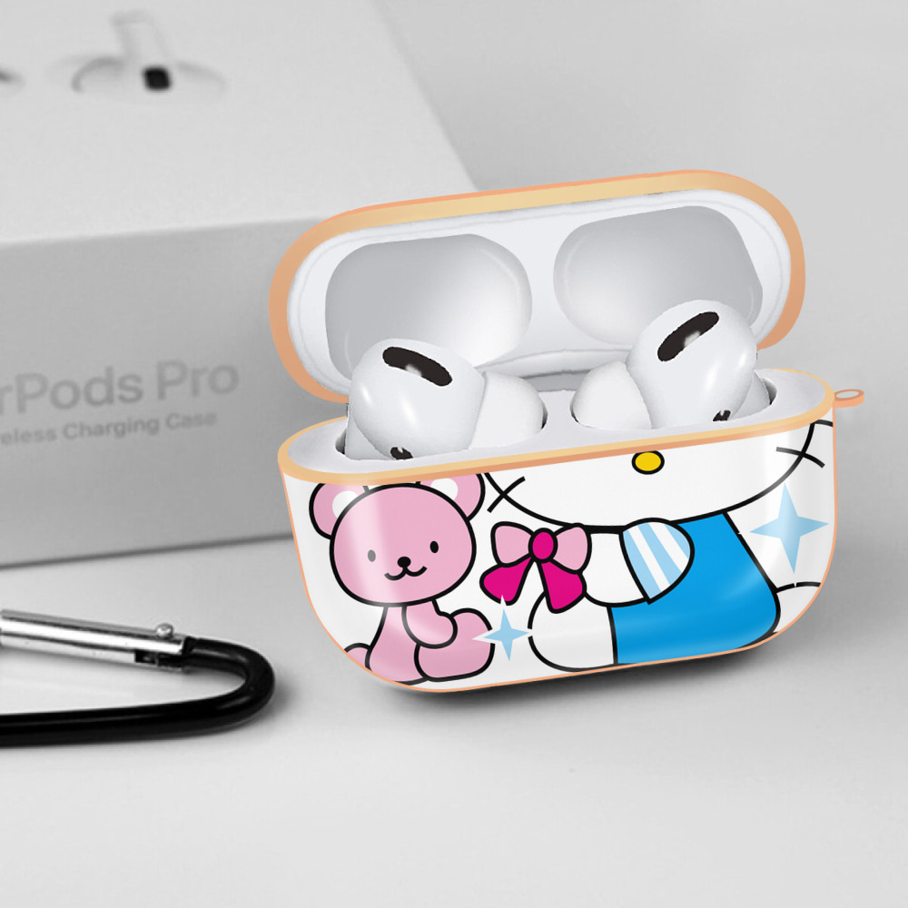 Hello Kitty ハローキティ 【AirPods Pro用】ハードシェル保護ケース｜耐衝撃・防指紋・カラビナ付き商品仕様