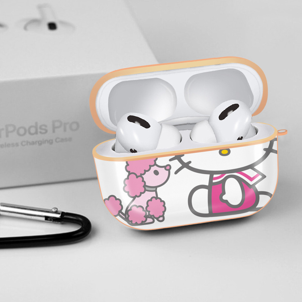 Hello Kitty ハローキティ 【AirPods Pro用】ハードシェル保護ケース｜耐衝撃・防指紋・カラビナ付き商品仕様