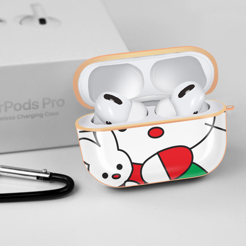 Hello Kitty ハローキティ 【AirPods Pro用】ハードシェル保護ケース｜耐衝撃・防指紋・カラビナ付き商品仕様