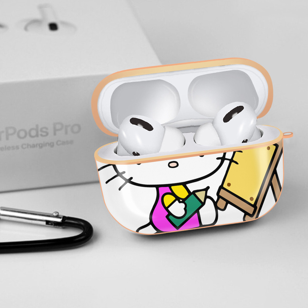 Hello Kitty ハローキティ 【AirPods Pro用】ハードシェル保護ケース｜耐衝撃・防指紋・カラビナ付き商品仕様