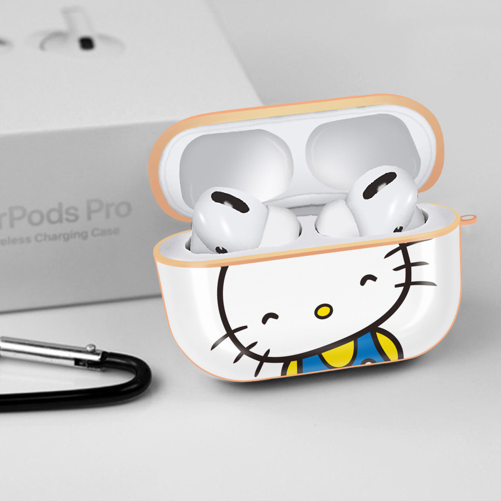 Hello Kitty ハローキティ 【AirPods Pro用】ハードシェル保護ケース｜耐衝撃・防指紋・カラビナ付き商品仕様