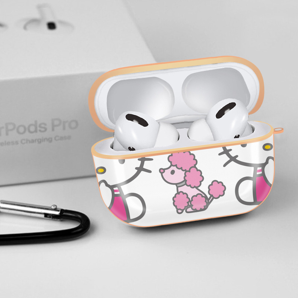 Hello Kitty ハローキティ 【AirPods Pro用】ハードシェル保護ケース｜耐衝撃・防指紋・カラビナ付き商品仕様