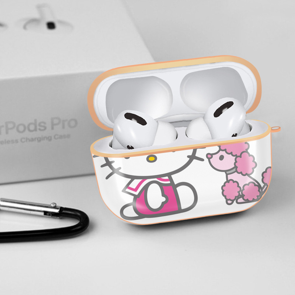 Hello Kitty ハローキティ 【AirPods Pro用】ハードシェル保護ケース｜耐衝撃・防指紋・カラビナ付き商品仕様