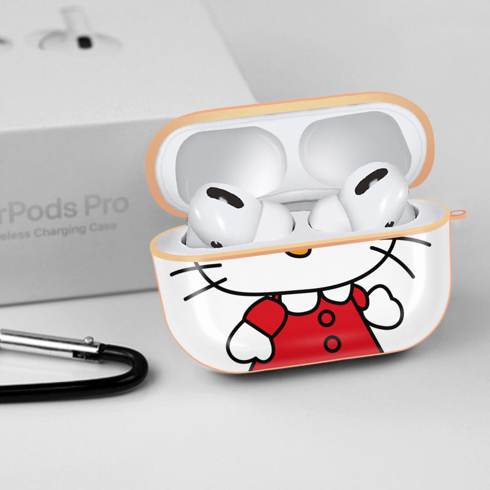 Hello Kitty ハローキティ 【AirPods Pro用】ハードシェル保護ケース｜耐衝撃・防指紋・カラビナ付き商品仕様