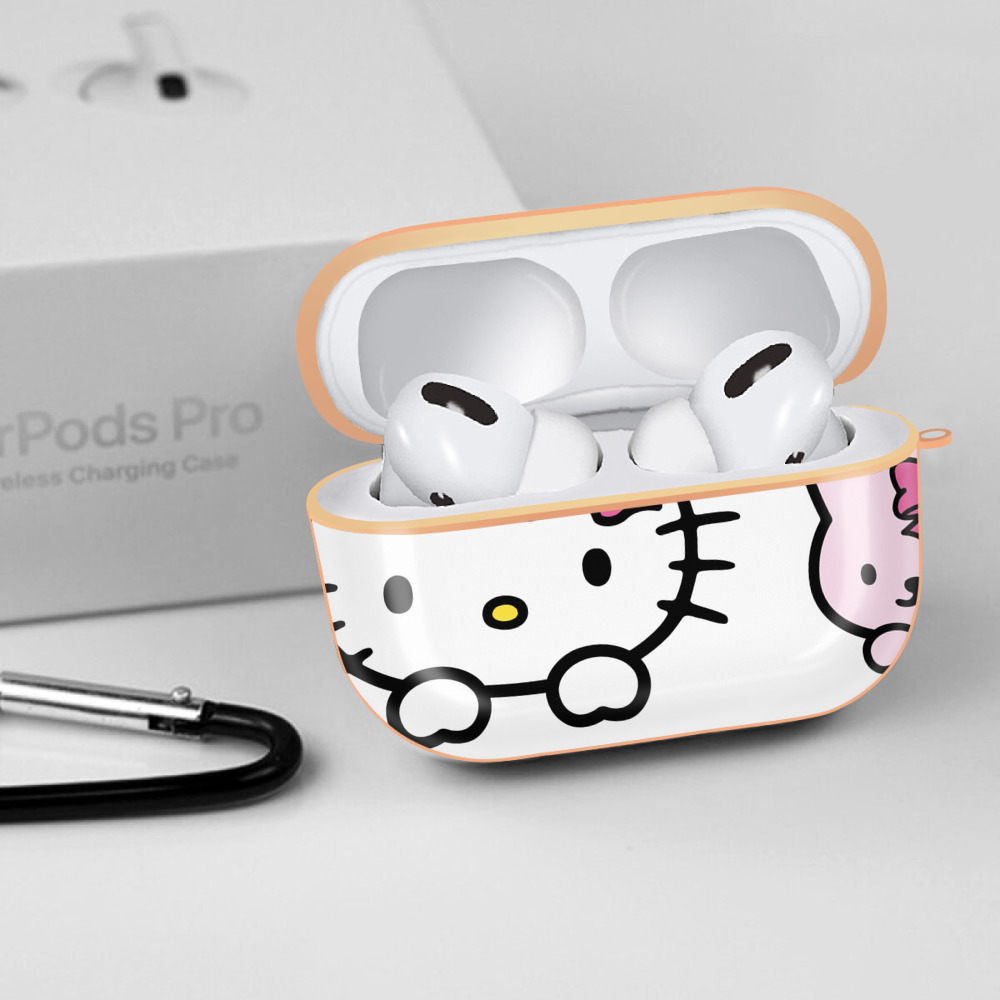 Hello Kitty ハローキティ 【AirPods Pro用】ハードシェル保護ケース｜耐衝撃・防指紋・カラビナ付き商品仕様